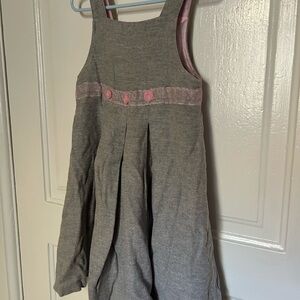 VINTAGE Talbots Kids Gray and Pink Dress